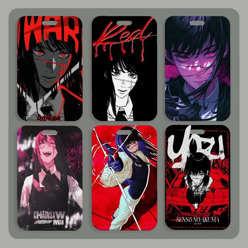 

Держатель для ID-карты/пропуска с подвеской-брелоком «Аниме-девушка» War Demon Yoru, стильный, с ремешком на шею, для рабочего пропуска, подарок