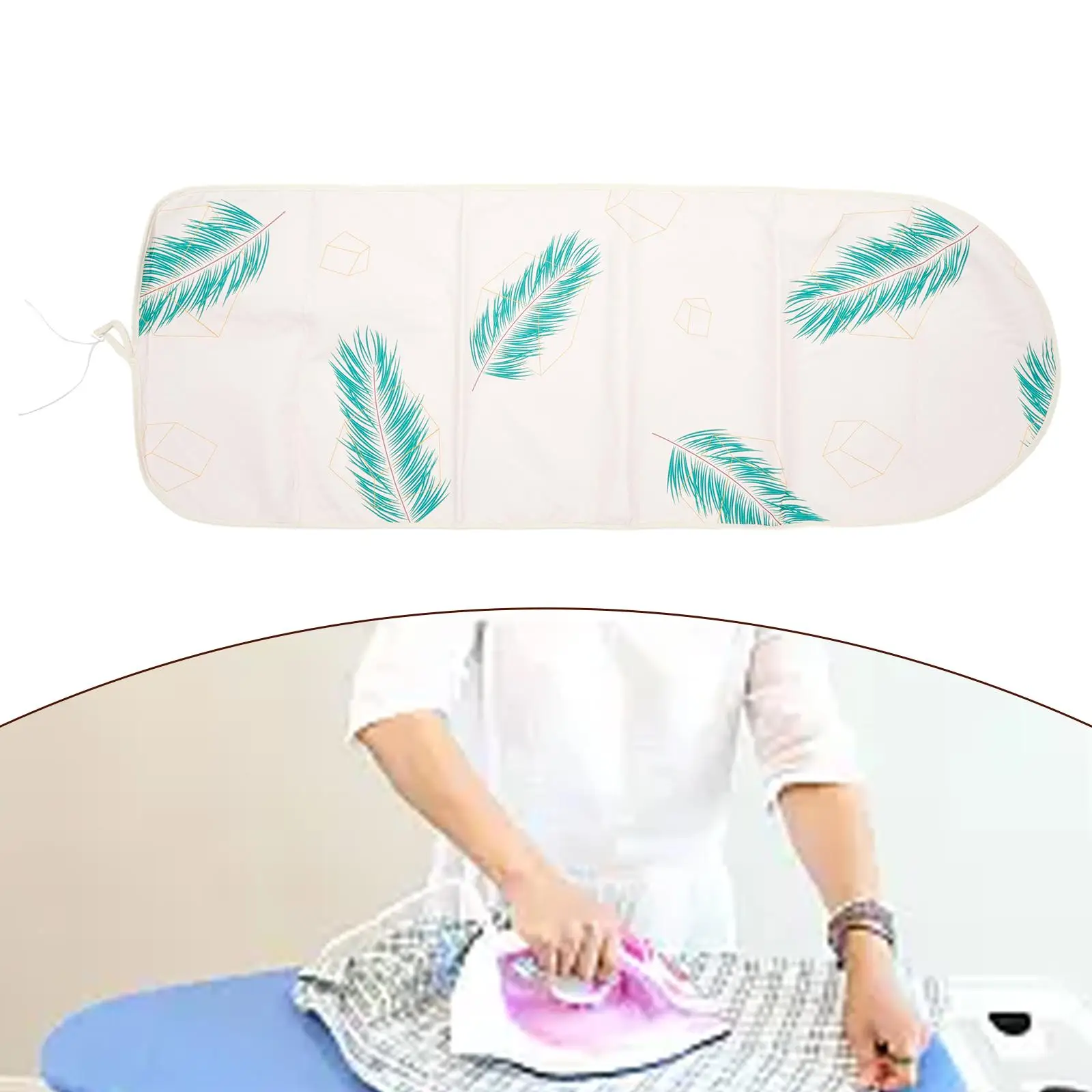 Pad Ironing Board Cover 140 * 50cm Non-Slip Printed Soft Accessories Household Reusable Smooth Supplies Accessory