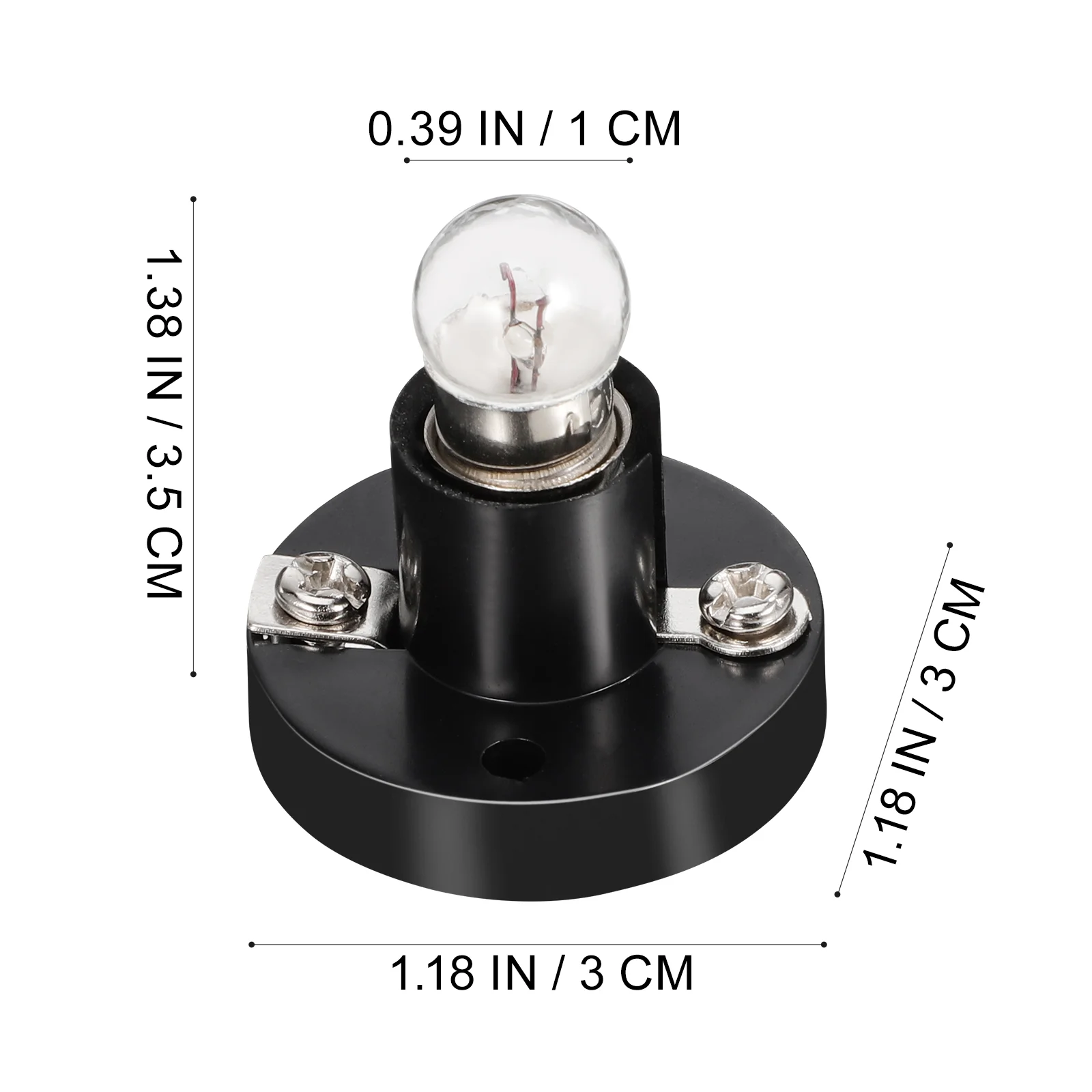 5 ชิ้น LED สกรูผู้ถือโคมไฟนักเรียน Pan คงที่อุปกรณ์นอนกรนหลอดไฟพลาสติกความปลอดภัยขนาดเล็กสําหรับ Labs