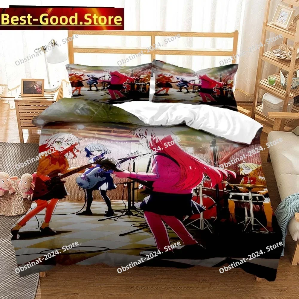 

3D Anime Lonely Rock Digital Bedding Set Print single Comforter Quilt Bed Cover Duvet Cover Pillow Case 3 Pieces Kids Adult Size