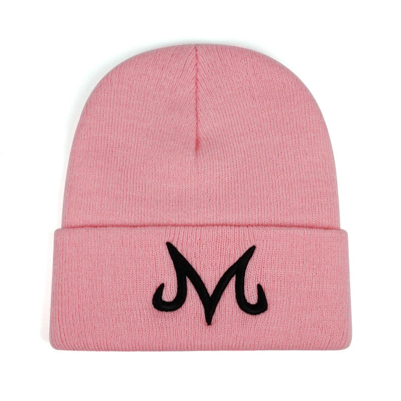Unisex M Buchstaben-Stickerei Mützen Herbst und Winter Warme Beanie-Mützen für Damen und Herren – Detail 6