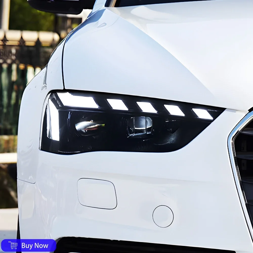 

Для Audi A4 B8.5 2013-2016 стиль автомобильные передние фонари в сборе обновление стиля A5 высокое качество светодиодный двойной объектив проектора автомобильные аксессуары