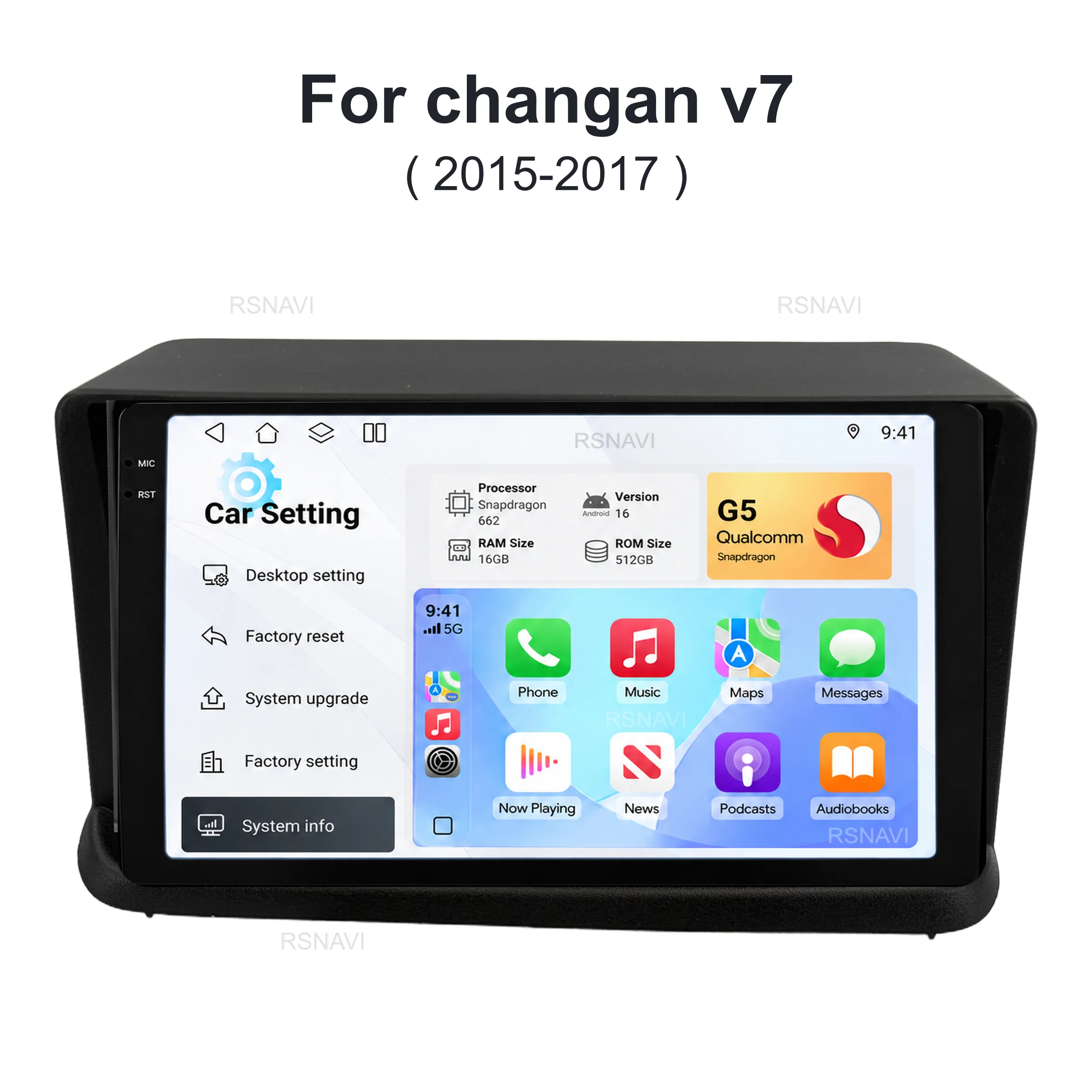 Android 16 Car Radio Multimedia Player For Changan Alsvin V7 2015 Auto Carplay Car Stereo DSP wifi+4G Ai voice 2 Din BT Video