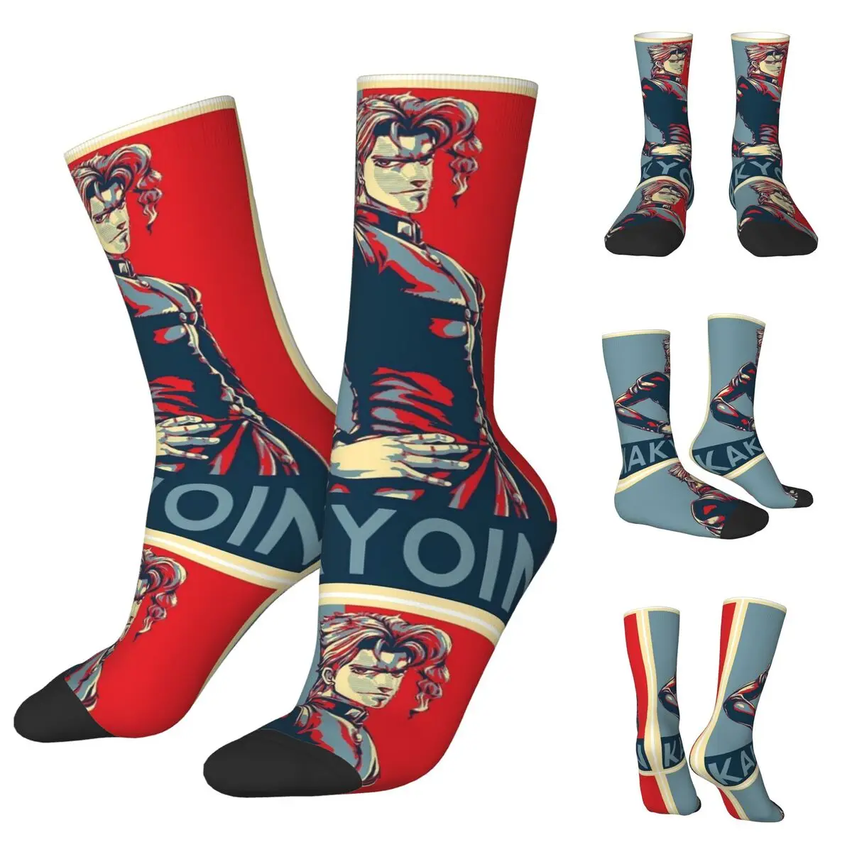 

3D printing cosy Unisex Socks,Hiking Jojo Bizarre Adventure Interesting Four Seasons Socks