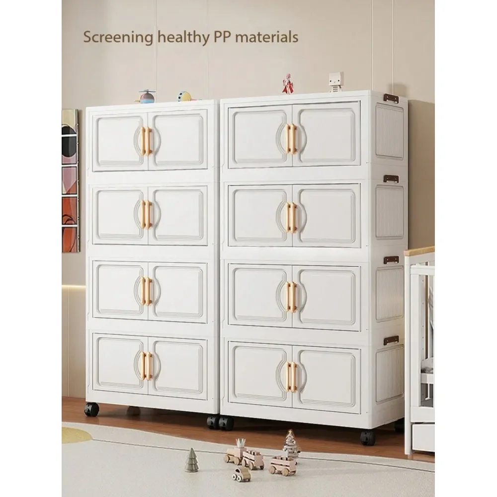 

18.9 23.6 Inch Wide Storage Cabinet, Foldable Storage Box, Home Living Room Toy Cabinet Organizer, Snack Cabinet, Kitchen Stora