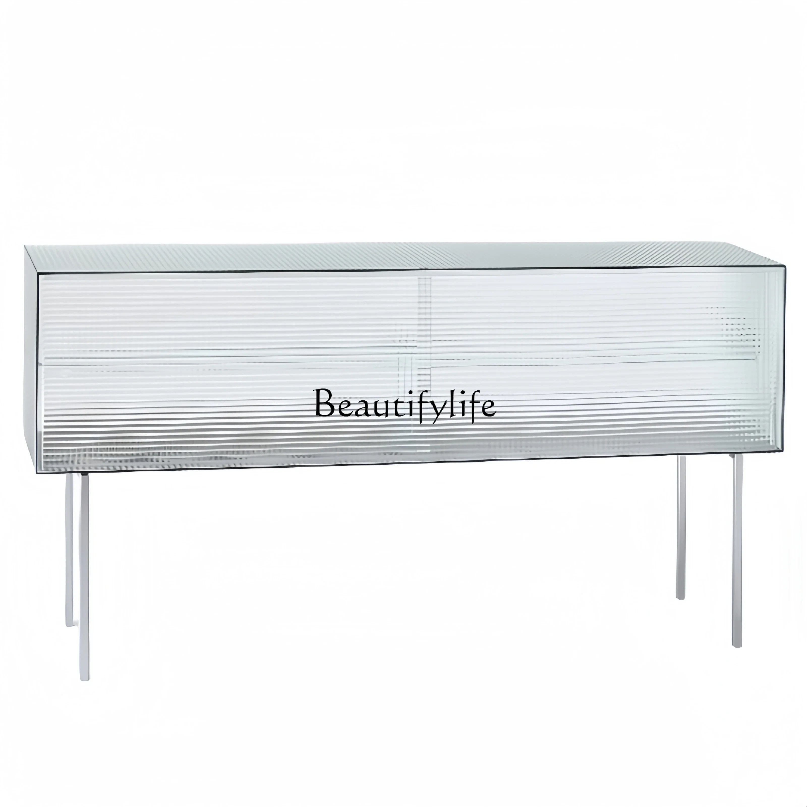 

FG40Italian Minimalist Glass Sideboard Cabinet Storage Cabinet Wine Display Locker