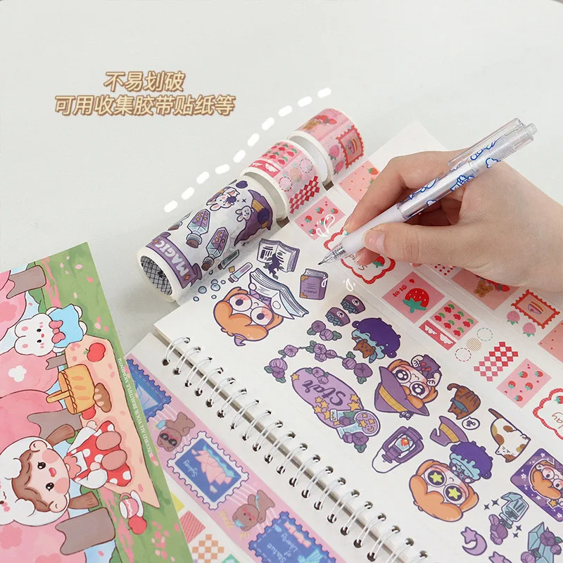 A4 Blank Cartoon Sticker Book Collecting Album Reusable Release Paper Handbook for DIY Scrapbooking Stickers Organizer