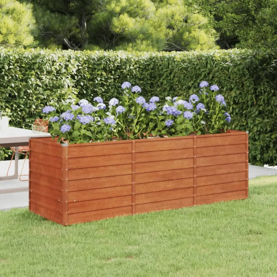 

Garden Raised Bed Rusty 94.5x31.5x30.3 Corten Steel
