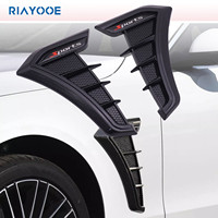 Vent Cover Air Flow Intake Trim Car Side  Exterior Accessories Fender Hood Wing Decals Ventilation Sticker Modified Styling 2pcs