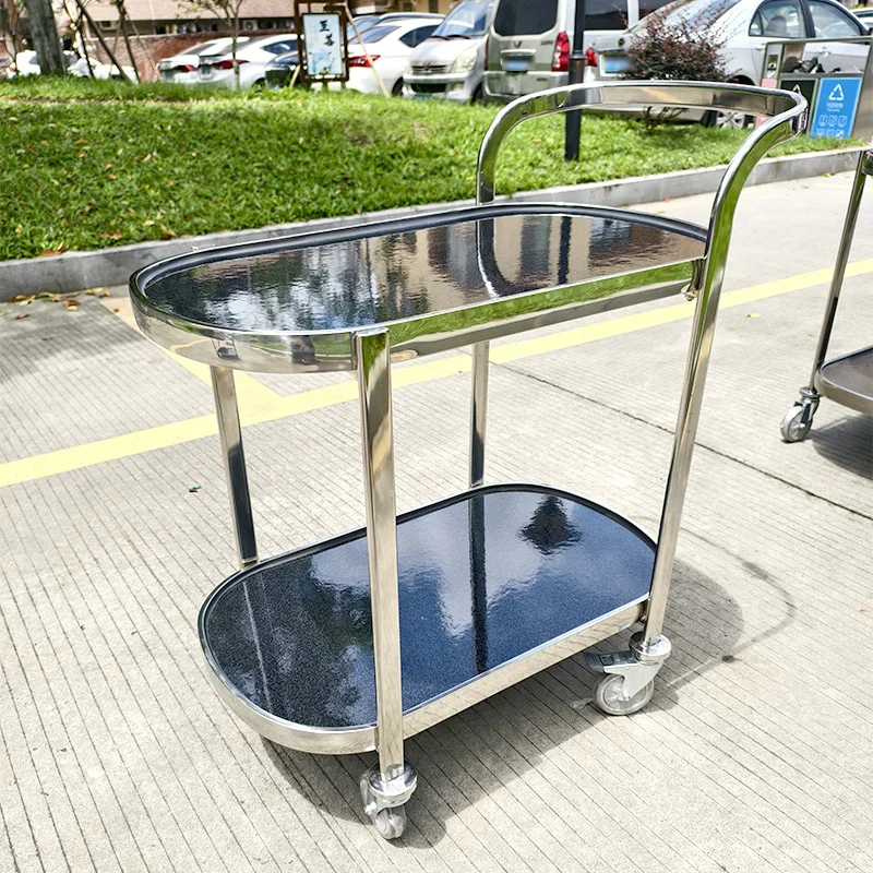 Hotel restaurant Beverage service truck Mobile hotel food delivery truck Commercial trolley Stainless steel dim sum tea truck