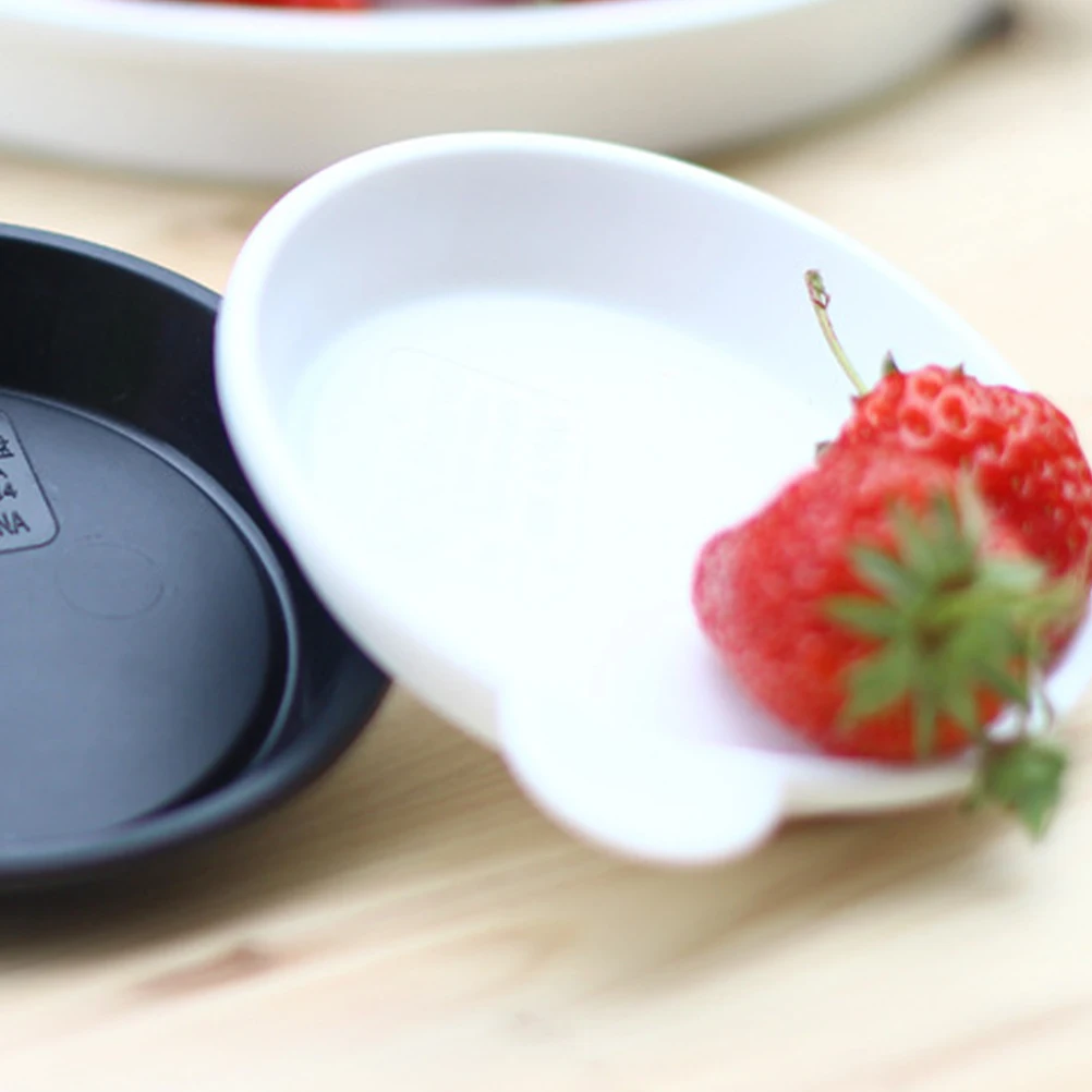 

10pcs Succulent Plant Pot Tray Bonsai Saucer Plastic Flower Pot Water Resistant Surface Protector Deep Slot White for Indoor