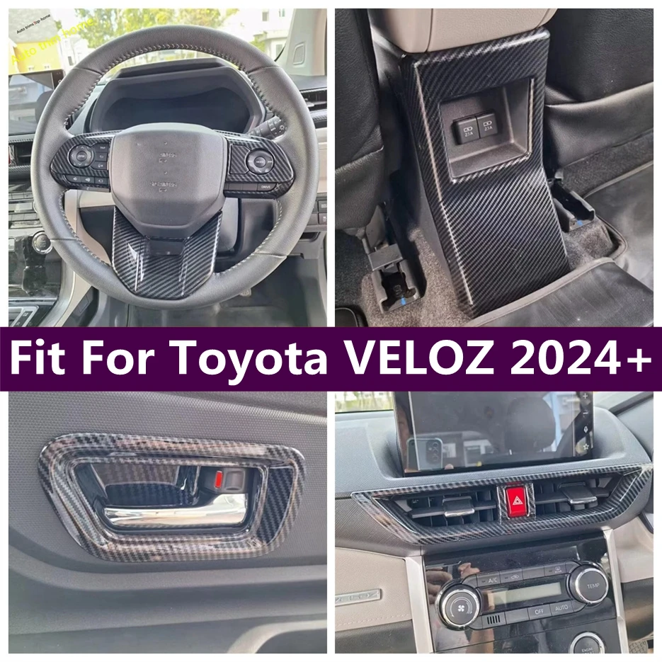 

Car Steering Wheel Air Conditioning Vent AC Outlet Inner Door Handle Bowl Cover Trim Fit For Toyota VELOZ 2024 2025 Accessories