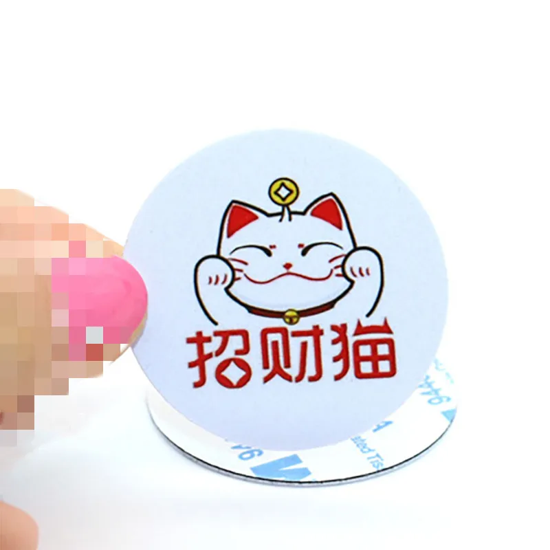 1PCS IC ID Dual Chip Smart Phone Sticker 125Khz 13.56Mhz Rewritable Duplication Tag T5577 Key UID NFC Duplicator 1K S50 Card