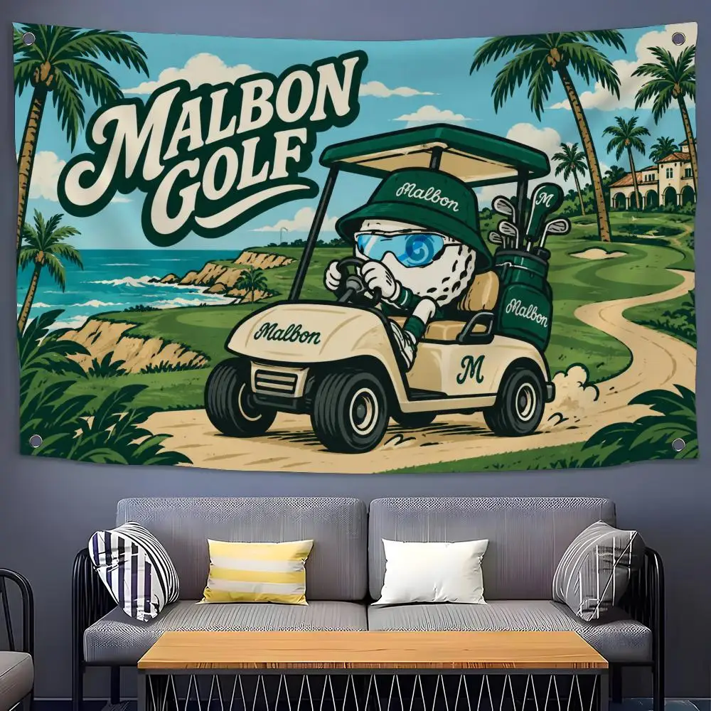 Brand Malbon Golf Flags Flags for Room, Bedroom, Home, Outdoor, Wall Hanging, Concert Print, Art Banner
