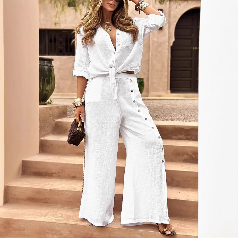 Thumbnail 3 - #65 Womens Wide Leg Pant Sets Deals & Discounts