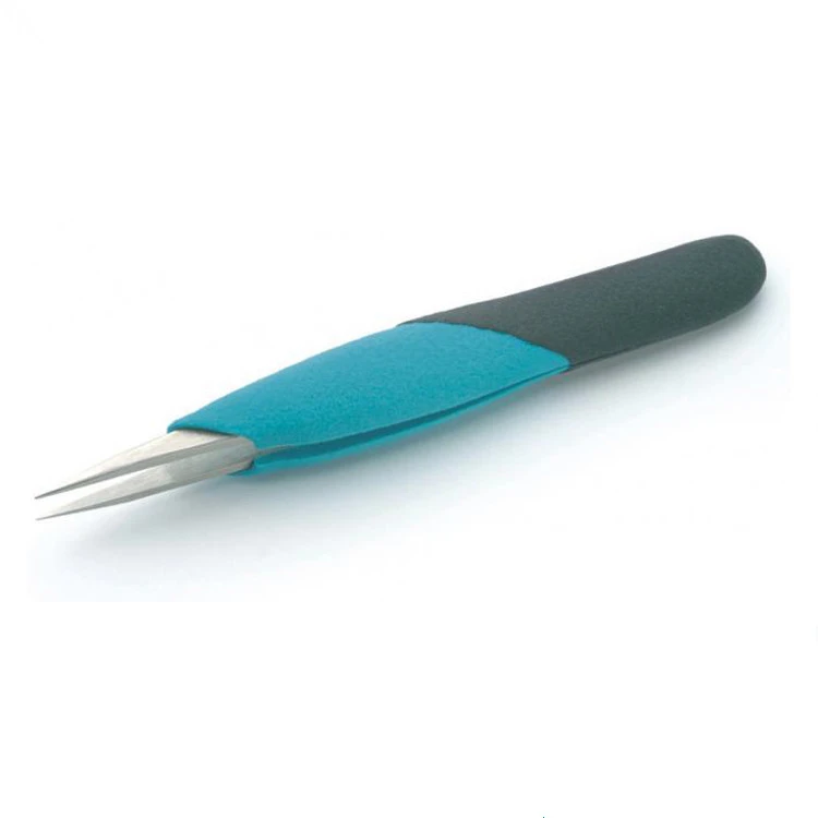 Precision Tweezers Straight Thin Tip 120mm Stainless Steel Non-magnetic Acid-resistant Tweezers