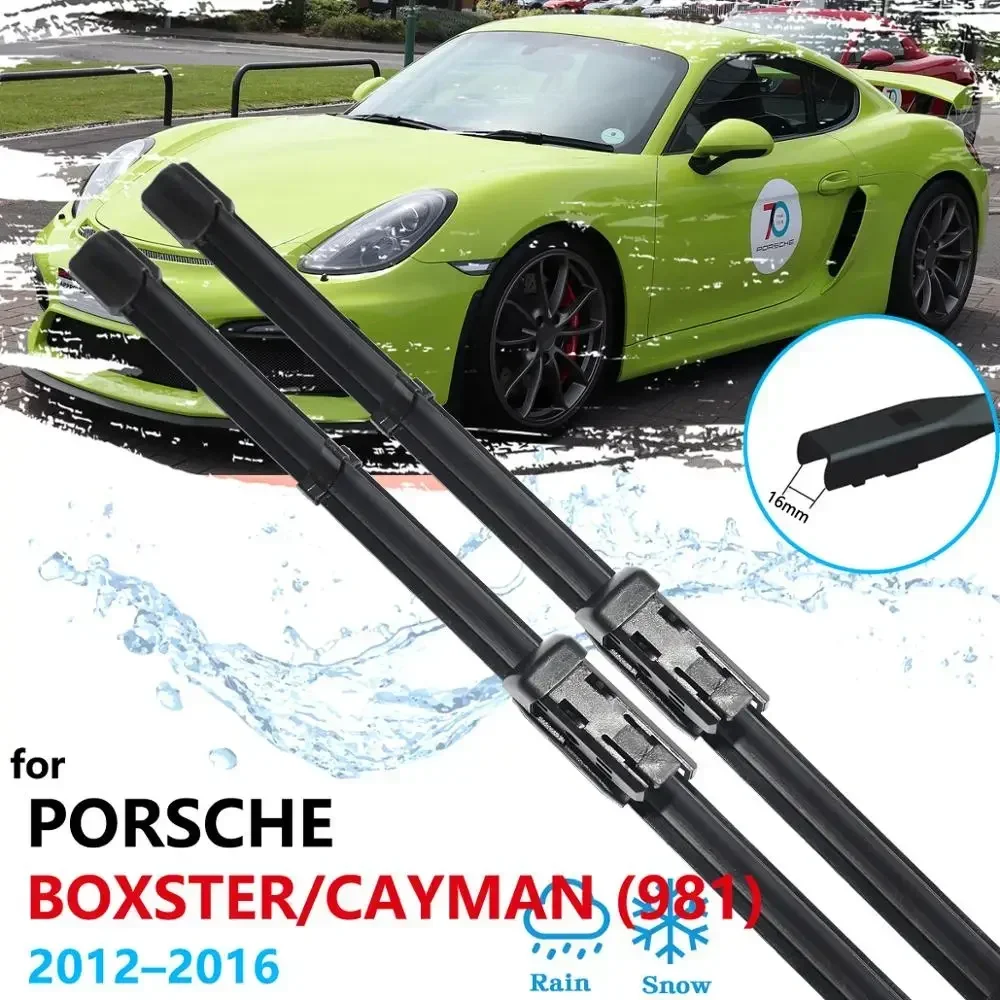 For Porsche Boxster Cayman 981 981C 2012 2013 2014 2015 2016 Front Windscreen Windshield Wipers Car Accessories Car Wiper Blades