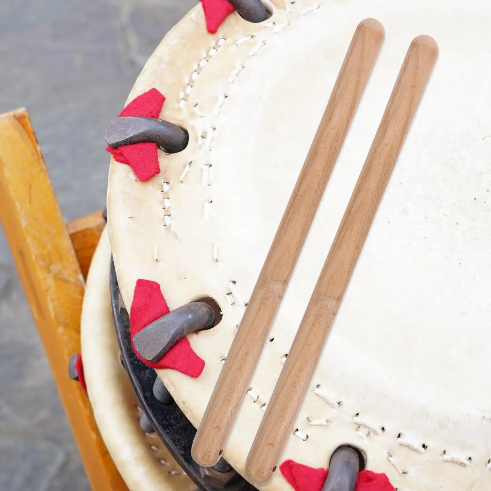 1 Pasang Stik Drum Taiko Kayu Kualitas Tinggi Stik Instrumen Perkusi Aksesori Hadiah Jazz Ringan