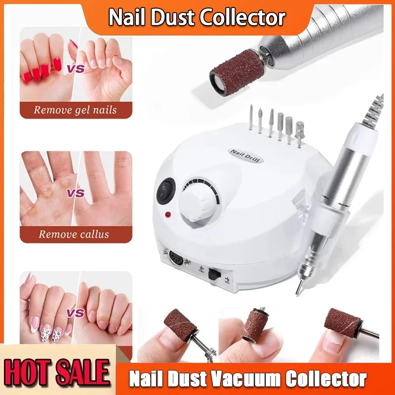 

Электрическая дрель для ногтей, набор, 35000 об/мин, сильная полировка, гель-полировщик, набор пилочек для ногтей, салонное оборудование, инструменты для ногтей