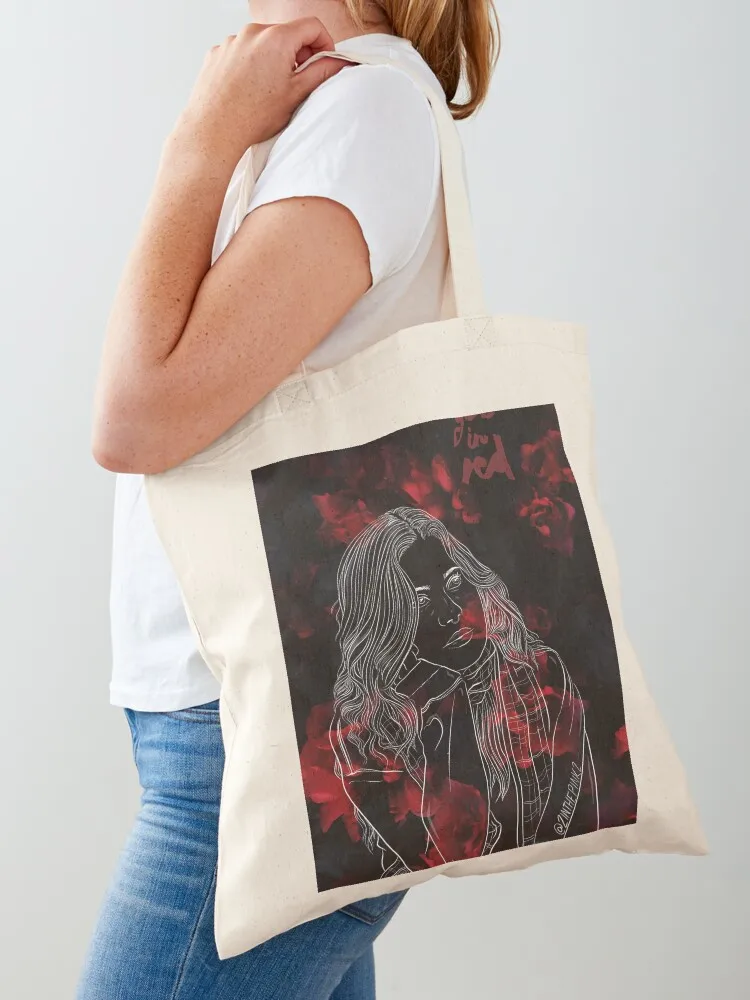 

Girl in Red Tote Bag Women bags Women's beach bags Lady bags Women's bag