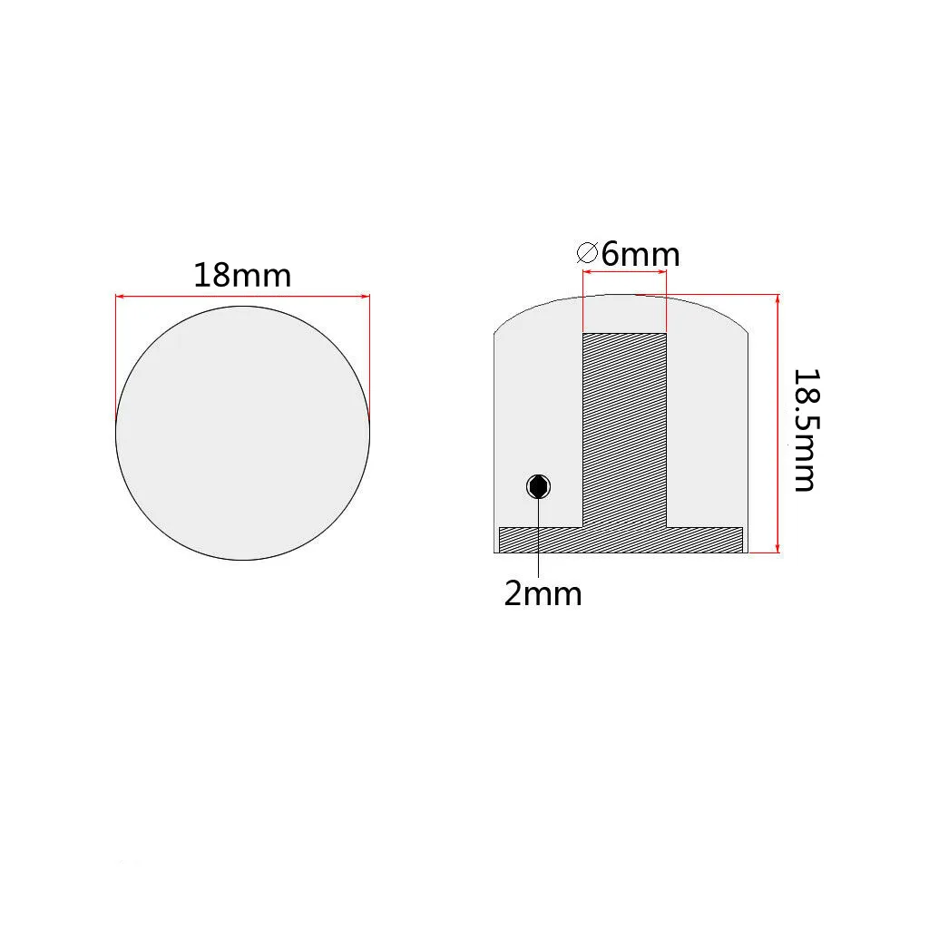1 stücke/2 stücke Metall Dome Knöpfe Elektrische Bass Gitarre Knöpfe Volume Tone Control Knöpfe mit Schlüssel Bronze/BK/CR/GD/Schwarz Nickel – Detail 23