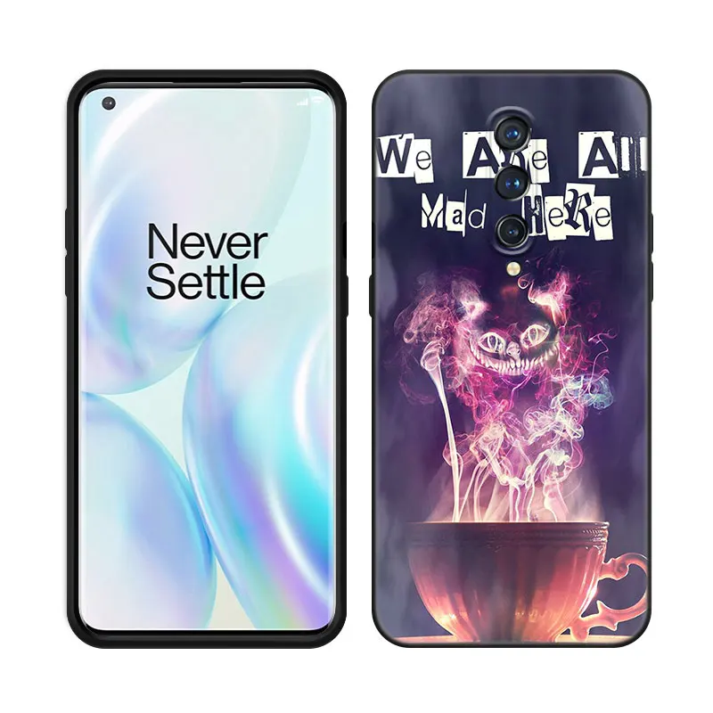 Alice In Wonderland Phone Case For OnePlus 9 10 ACE 2V Pro 9RT 10T 10R 11R Nord CE 2 3 Lite N10 N20 N30 5G Black Silicone Cover