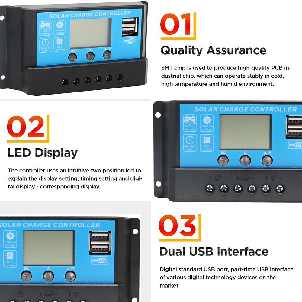 Imagem -03 - Off-grid Vidro Solar Painel Sistema 12v 600w Conectado ao Uso da Bateria 110v 220v Inversor Tensão