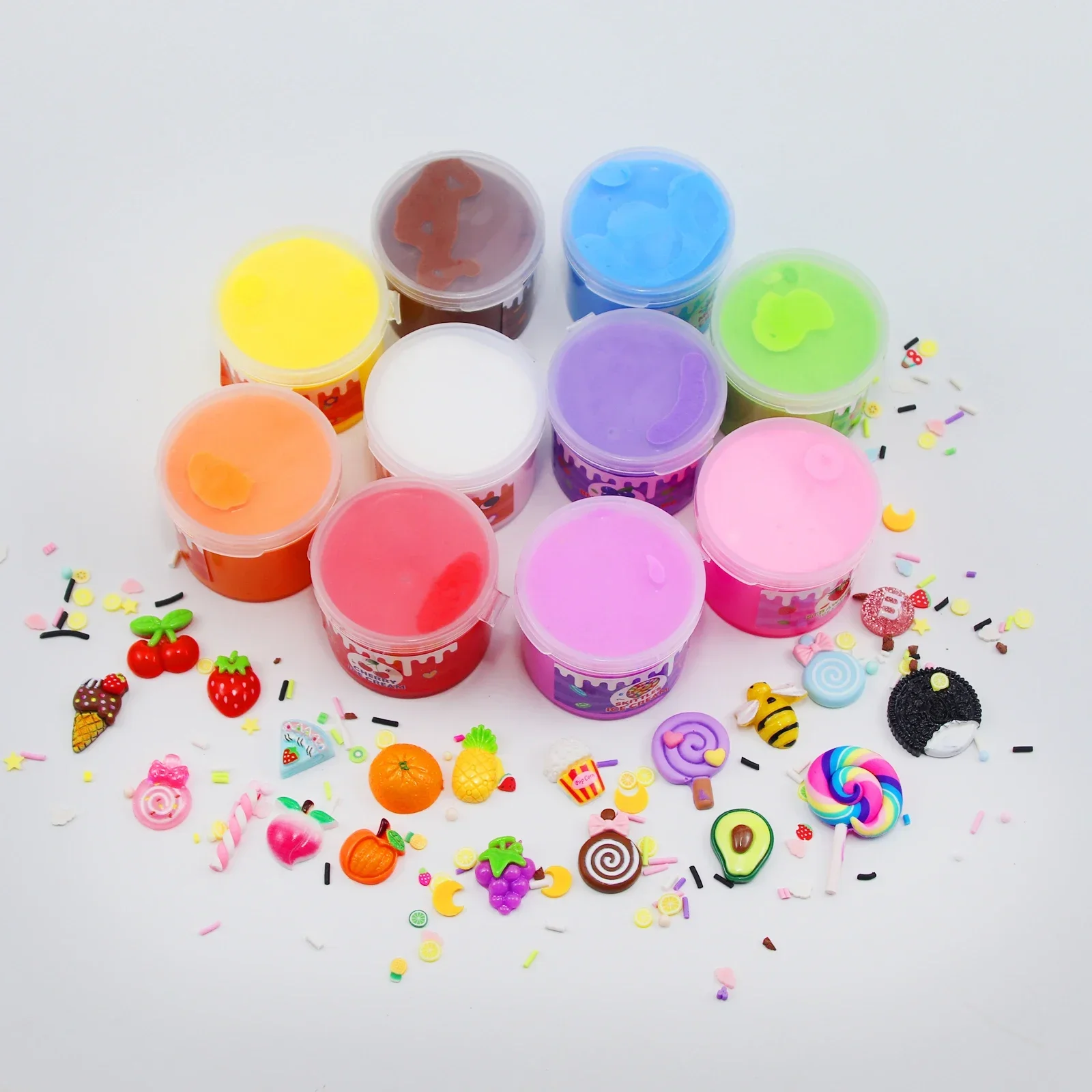 Slime Fluffy Kit for Enfant Cotton Mud Butter Mud No Sedimentation Color Mud Clay Slime Bambini Plasticine Toys