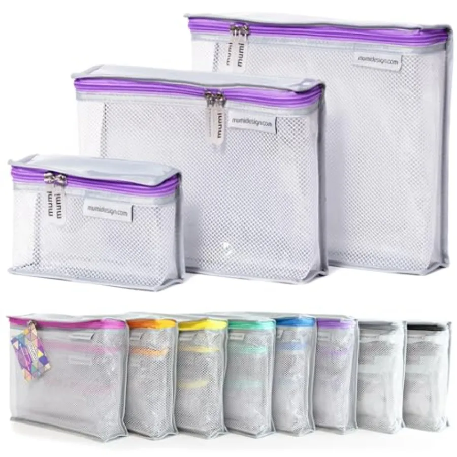 

Travel Toiletry Bag Set of 3 Clear TSA Approved Toiletry Bags for Women Reusable Water-Resistant Makeup Organizer Pouches for S