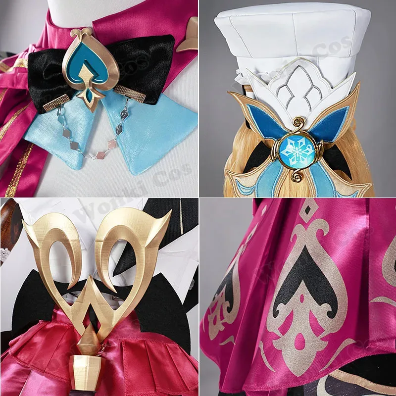 

CyFontaine Escoffier Косплей Костюм Парик Волосы для игр Impact Escoffier Косплей Обувь для женщин Ролевые игры Вечерние наряды