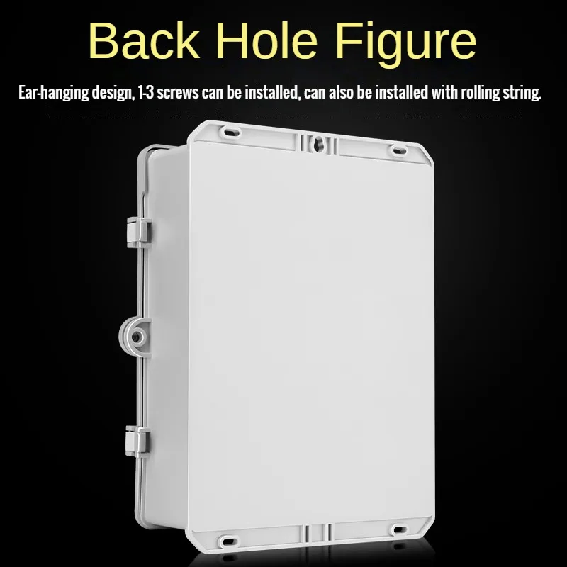 Rainproof Junction Box Outdoor Waterproof Box ABS Plastic Outdoor Power Box Monitoring Waterproof Tank Electrical Enclosure Case