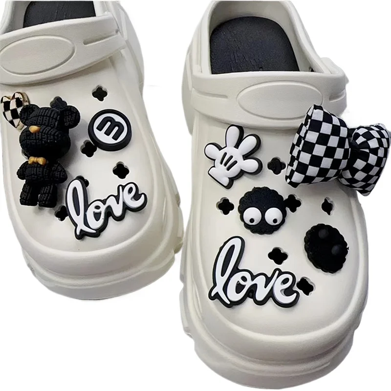 Grot Schoenen Diy Accessoires Punk Stijl Beer Decoraties Accessoires Schoen Bedels Afneembare Schoen Gesp Kids Jongens Vrouwen Meisjes Geschenken