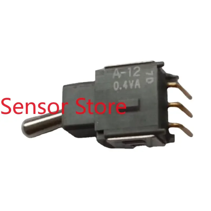 

10PCS A-12JH Waterproof Miniature Toggle Switch Bent Foot 3 Feet 2nd Gear Shook His Head 0.4VA