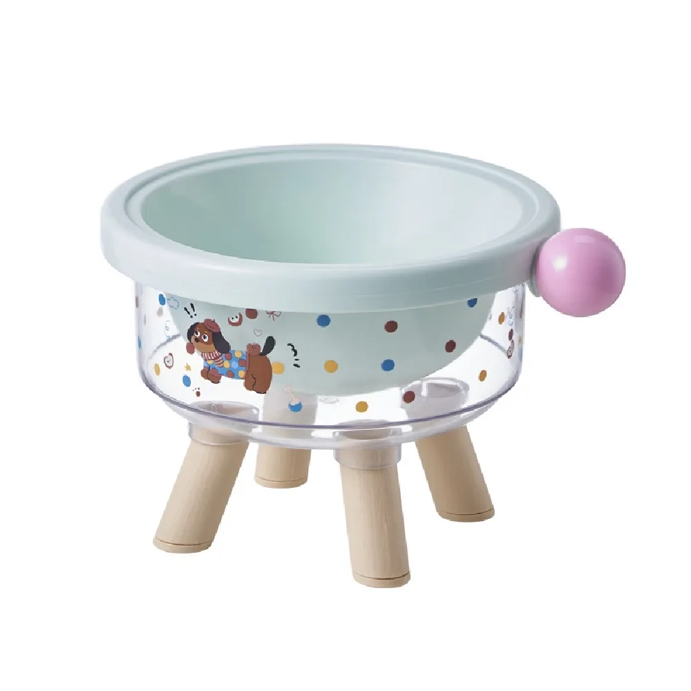 

Противоскользящая приподнятая миска для животных с высокими стенками, съемная, предотвращающая рвоту, устойчивая, с мультяшным дизайном, для воды и корма