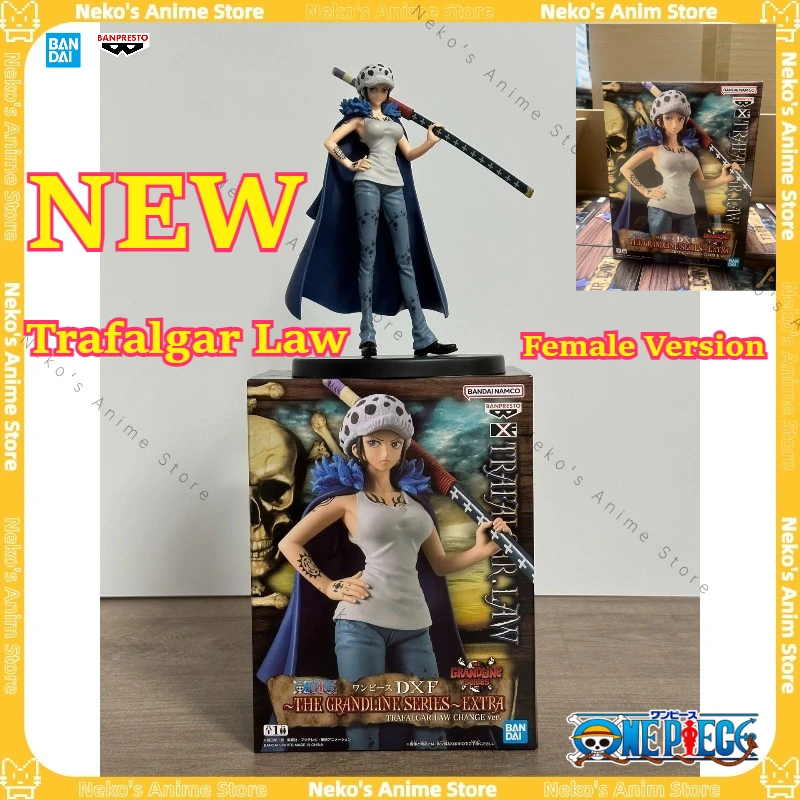 

【В наличии】Официальный BANDAI One Piece DXF Trafalgar Law Женская версия Аниме Модель Модные игрушки Настольная кукла Коллекционные предметы Подарок
