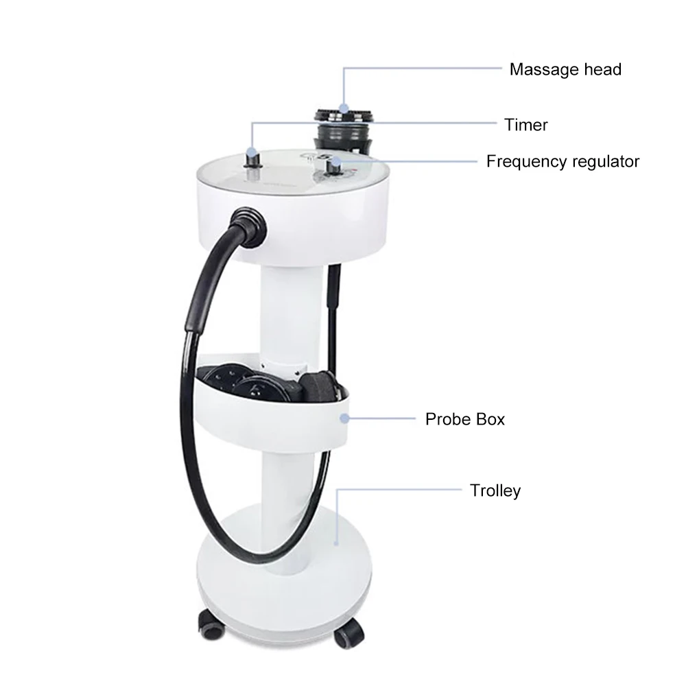 High Frequency G5 Vibrating Body Slimming Machine 8 Heads Weight Loss Fat Reduce Shaping Massager with Trolley  Beauty Salon