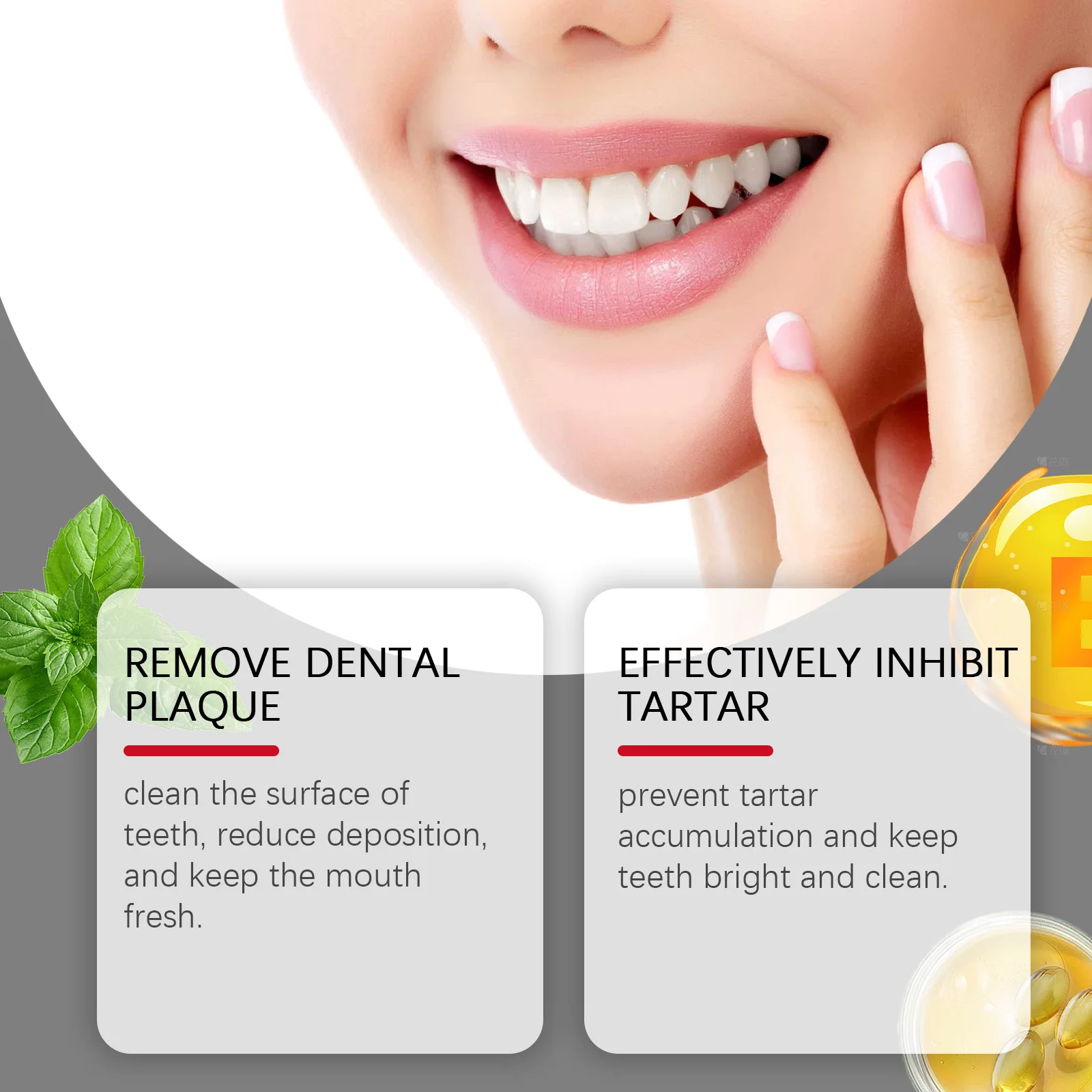 Hydroxyapatite Fluoride Free Toothpaste Remove Stains Plaque Whitening Teeth Clean Prevent Bad Breath Mint-Flavored Toothpaste