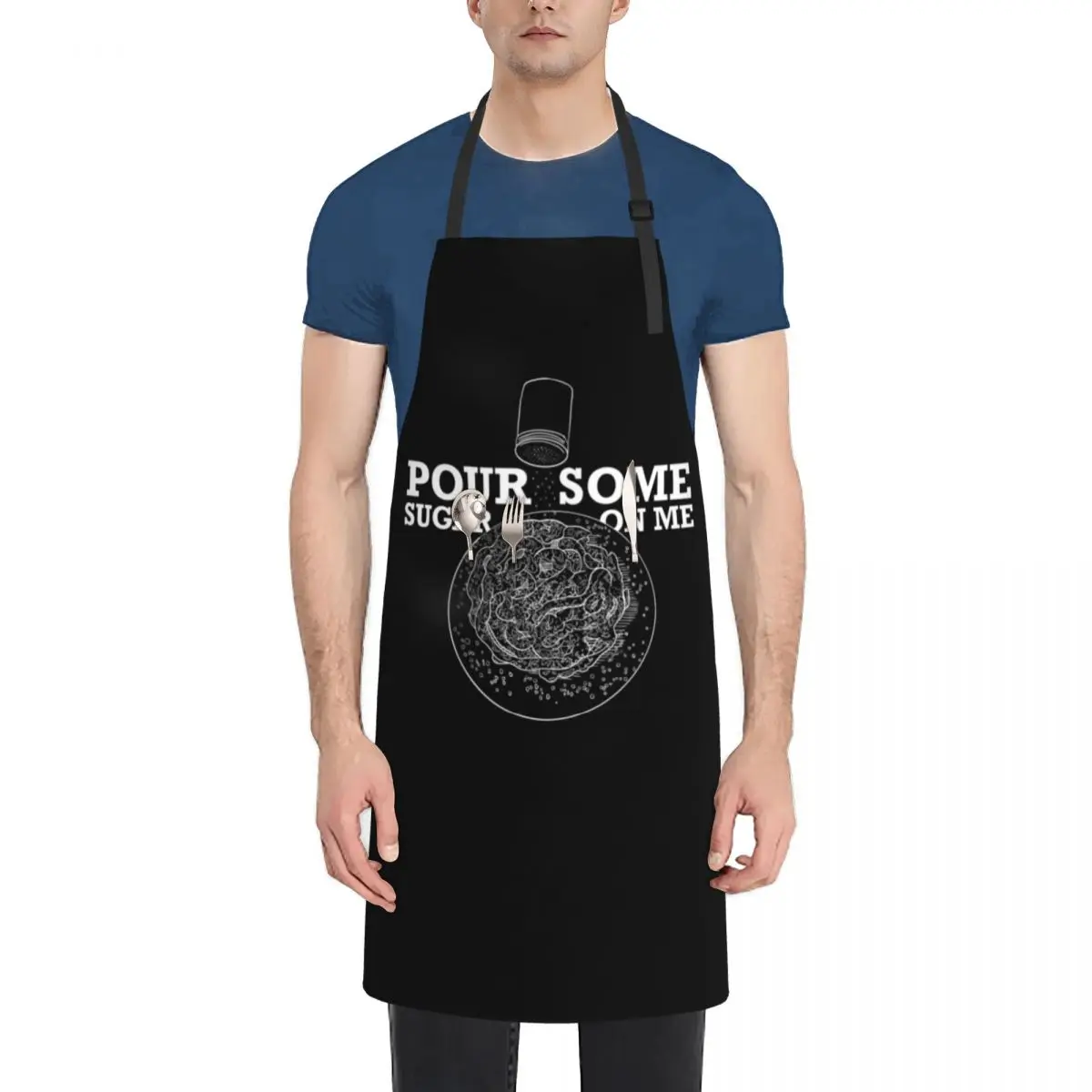 

Pour Some Sugar on Me (Funnel Cake) - White Apron chefs Kitchens Accessories For Kitchen Women Apron