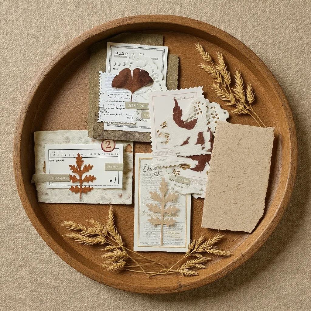 M5 Notebook Inserts Versatile Diy Handcraft Paper Mixed Paper Pack Flexible Vintage Decorative Craft Paper For Base Collage Gift