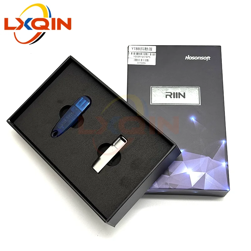 LXQIN DTF Printer with Powder Shaker Machine 60cm Printer Software for Hoson Version RIIN RIPrint Software