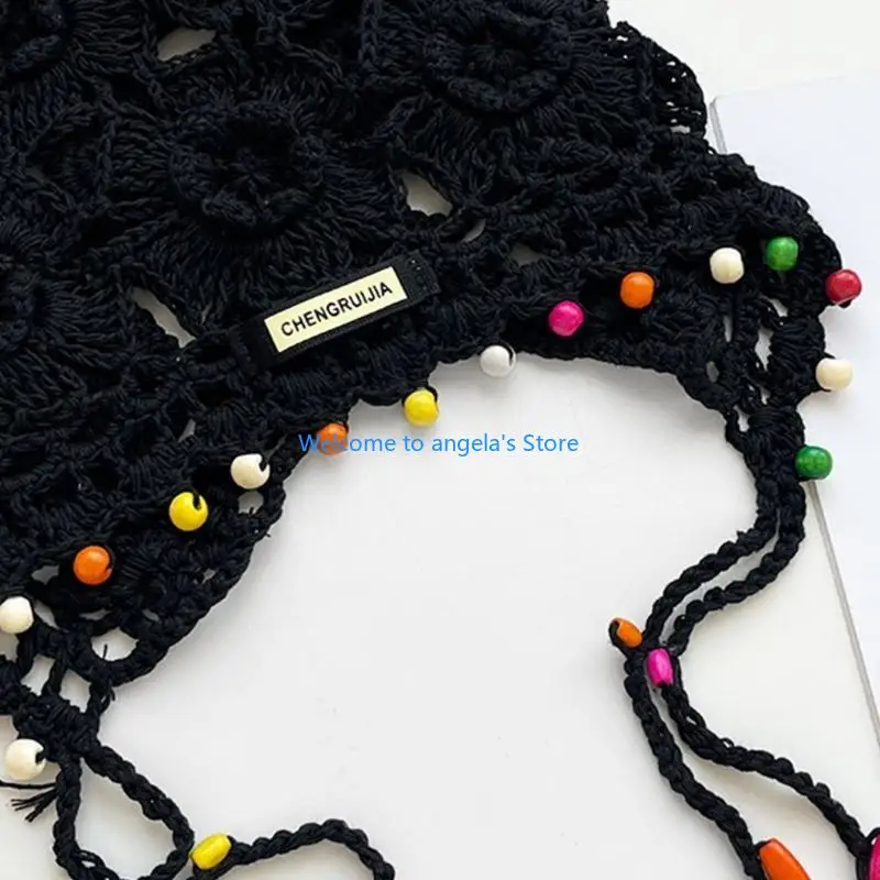 

X4YC Рыболовная шляпа в полоску, модная шляпа, уличная женская шапка с вырезом и черепом, вязаная зимняя шапка