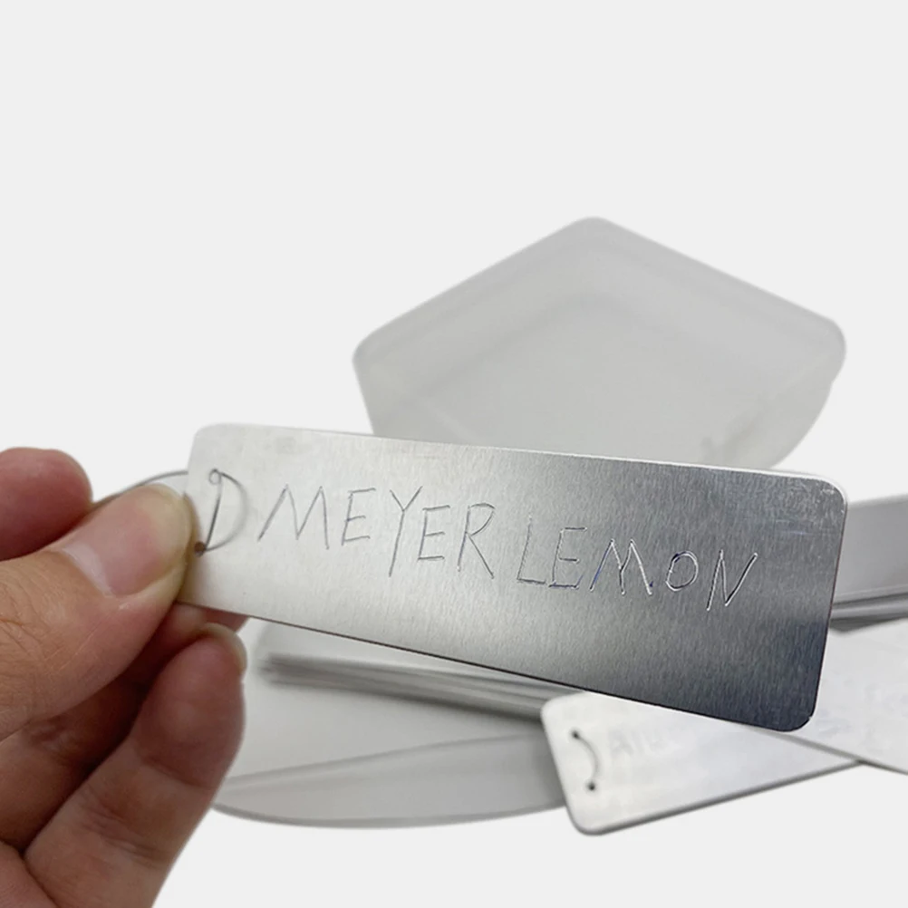 

20pcs Aluminum Plant Labels Durable Metal Garden Tags for Trees Flowers Nursery Greenhouse Silver Non Fading Decorative Supplies