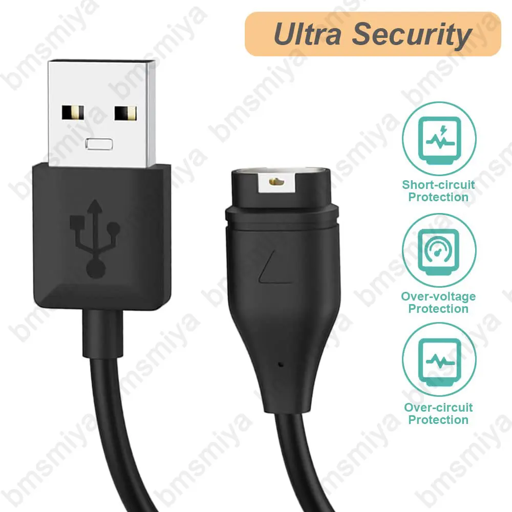 1 قطعة 1 متر/3.3ft USB كابل شحن ل Garmin Forerunner 255/ 255 Music/ 255S/ 45/ 55/ 45S/ 245/ 230/ 235 لايت شاحن حوض
