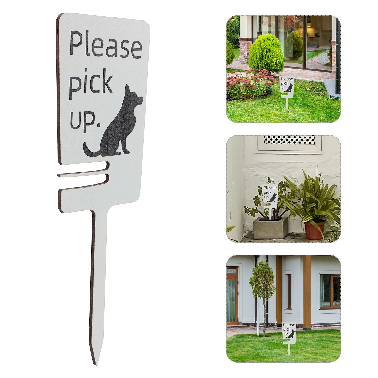 No Pooping Dog Warning Sign Please Pick Up Yard Sign Stake Garden Decoration