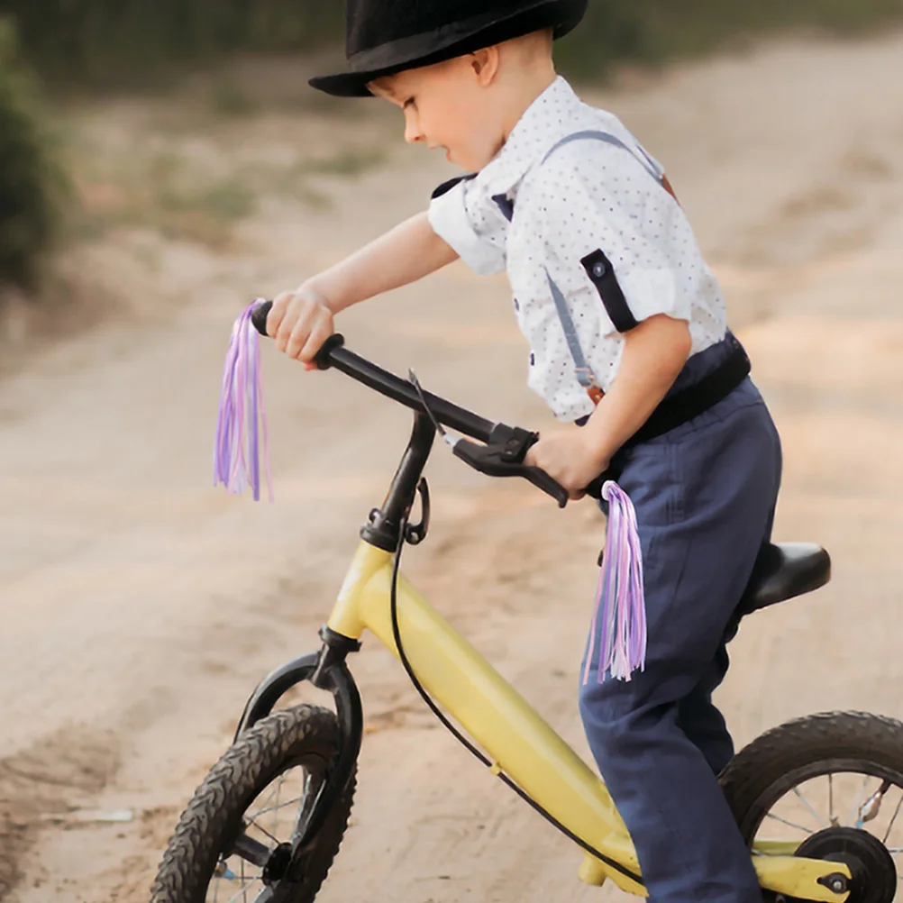 

Bike Streamers H Tassels Pink Purple White Decorative Supplies Kids Bicycles Scooters Easy Installation Durability