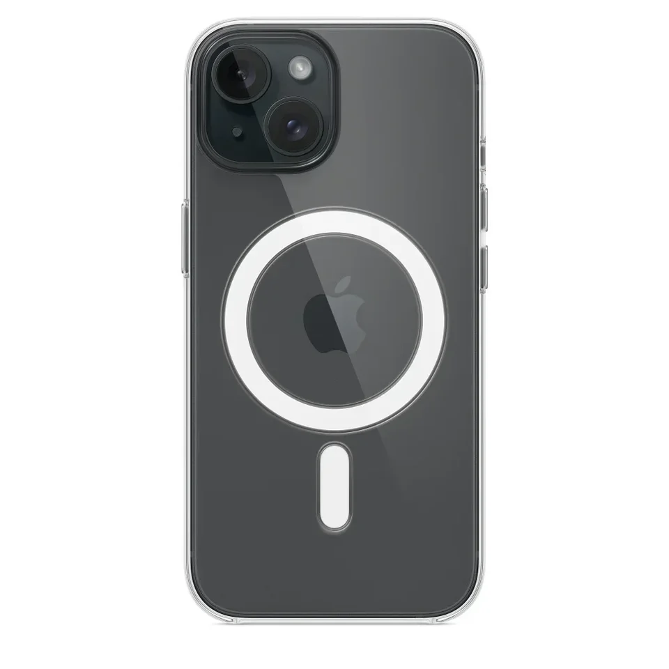 Funda transparente original magnética para iPhone 17 16 15 14 13 12 11 Pro Max Plus Mini Air para Magsafe de silicona transparente 3