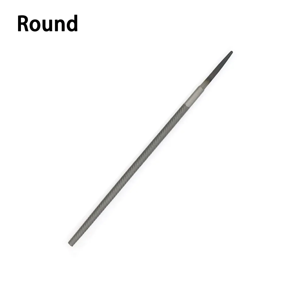 Steel Files Without Handle Round Half-round Triangular Square Flat Hand Tool Accessories And Parts 6 Inch Medium-Toothed