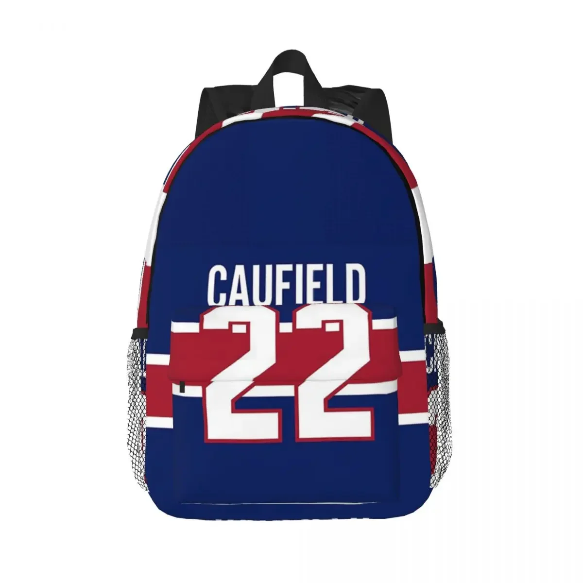 Cole Caufield Jersey Mochilas, Adolescente Bookbag, Casual Estudantes Mochilas Escolares, Mochila de Viagem, Bolsa de Ombro, Grande Capacidade