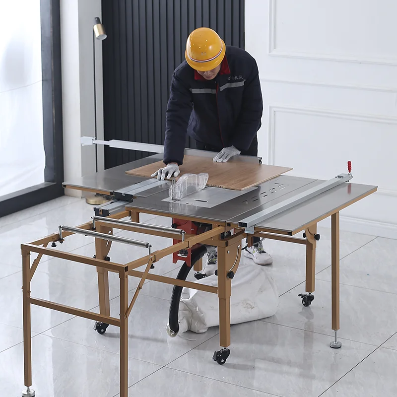 Woodworking Table Saw Multifunctional Home Improvement Dust-free Cutting Saw Precision Sliding Table Saw Workbench Electric Saw