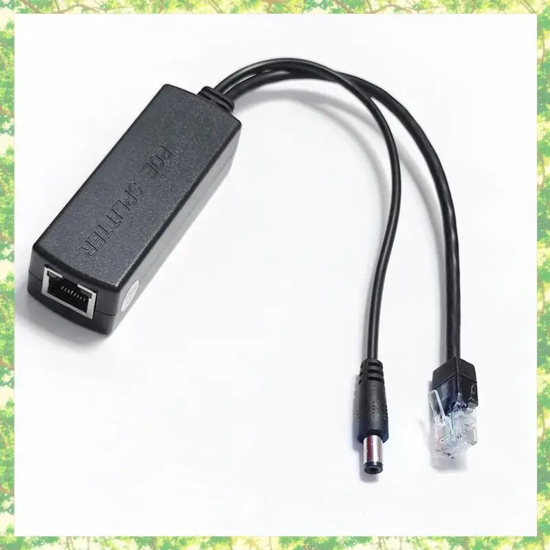 Smart-Gigabit Mini Poe Splitter 10/100/1000Mbps POE Splitter DC Ausgang 12V Power Over Ethernet IEEE 802.3Af Für IP Kam